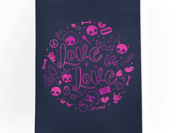 Love Is Love Pink Skulls