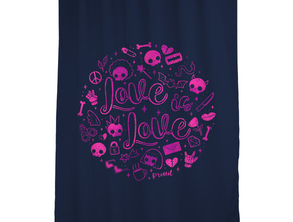 Love Is Love Pink Skulls