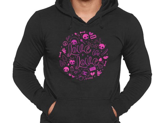 Love Is Love Pink Skulls