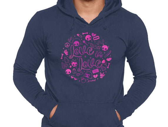 Love Is Love Pink Skulls