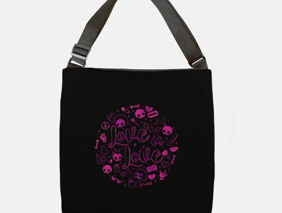 Love Is Love Pink Skulls