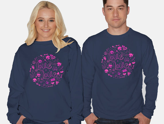 Love Is Love Pink Skulls