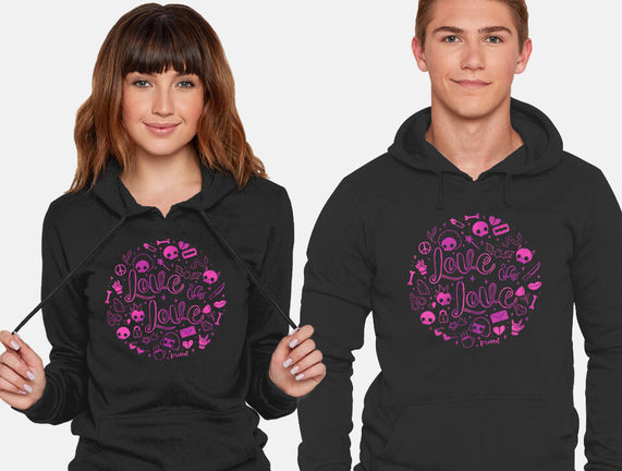 Love Is Love Pink Skulls