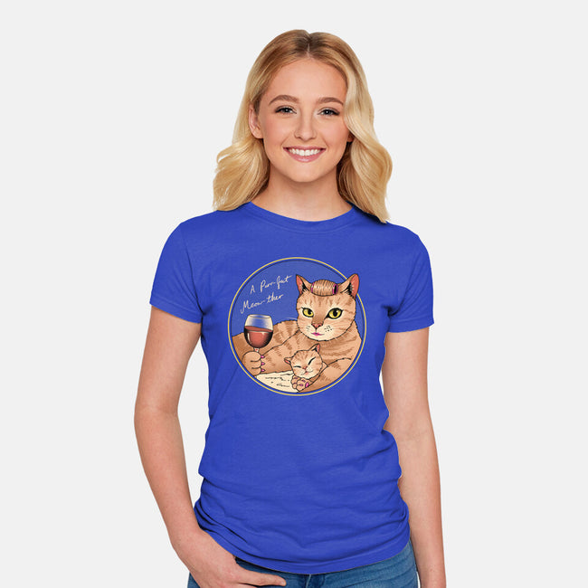 Purrfect Meowther-Womens-Fitted-Tee-vp021