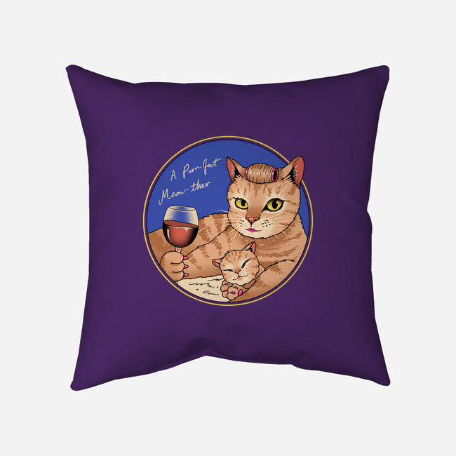 Purrfect Meowther-None-Non-Removable Cover w Insert-Throw Pillow-vp021