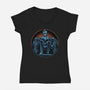 Welcome To A New Kingdom-Womens-V-Neck-Tee-glitchygorilla