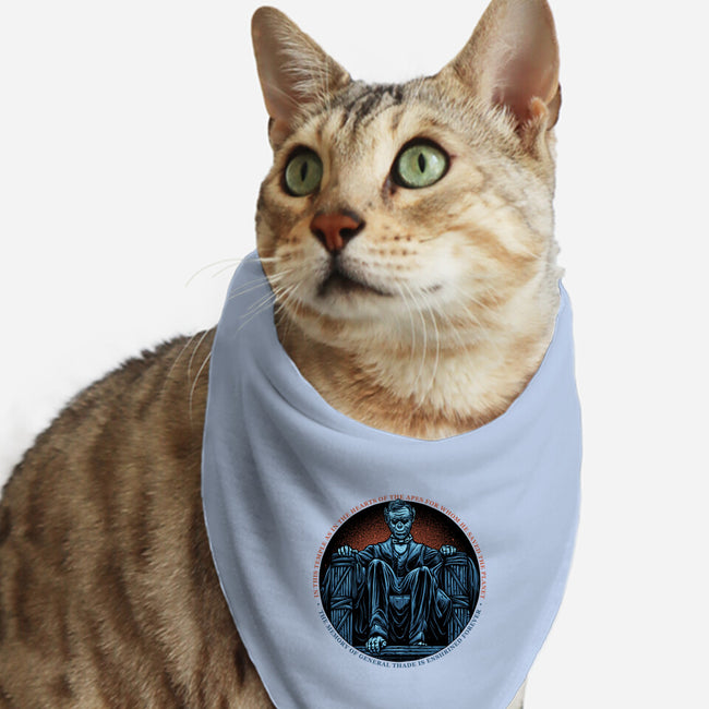 Welcome To A New Kingdom-Cat-Bandana-Pet Collar-glitchygorilla