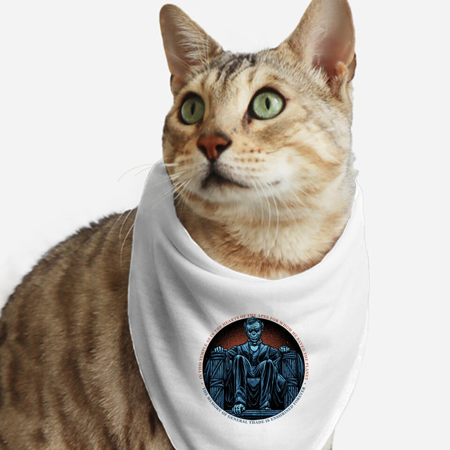 Welcome To A New Kingdom-Cat-Bandana-Pet Collar-glitchygorilla