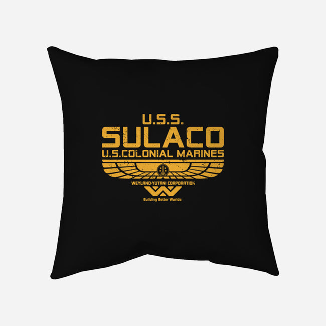 USS Sulaco-None-Removable Cover w Insert-Throw Pillow-DrMonekers