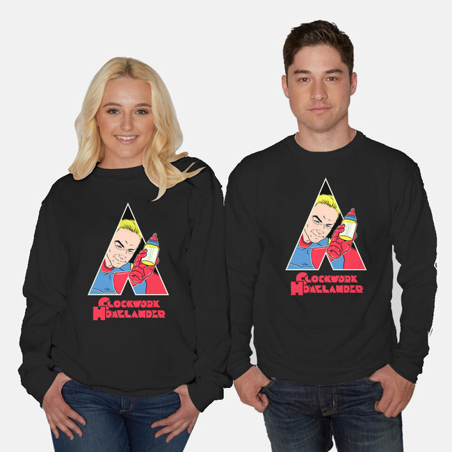 A Clockwork Homelander-Unisex-Crew Neck-Sweatshirt-naomori