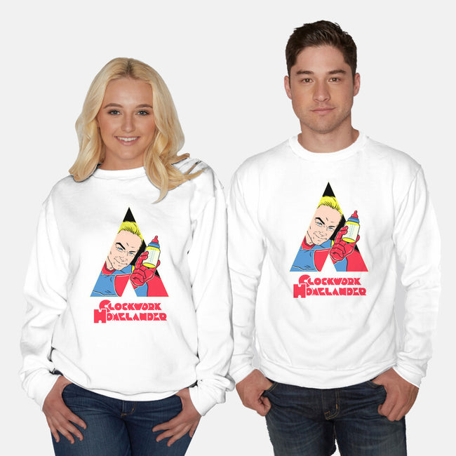 A Clockwork Homelander-Unisex-Crew Neck-Sweatshirt-naomori