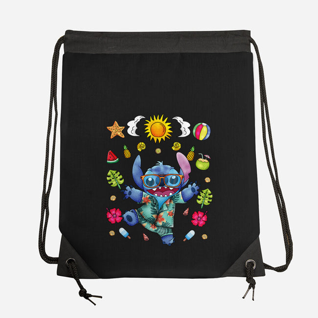 Ohana Stitch Summer-None-Drawstring-Bag-JamesQJO