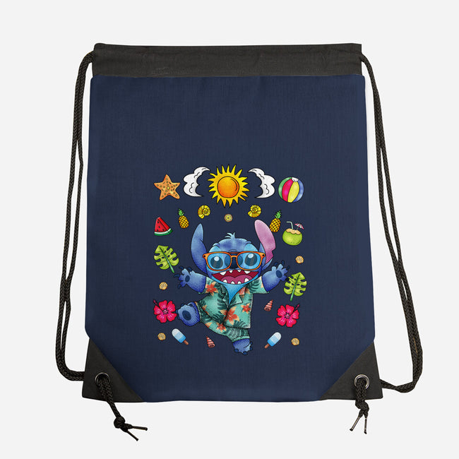 Ohana Stitch Summer-None-Drawstring-Bag-JamesQJO