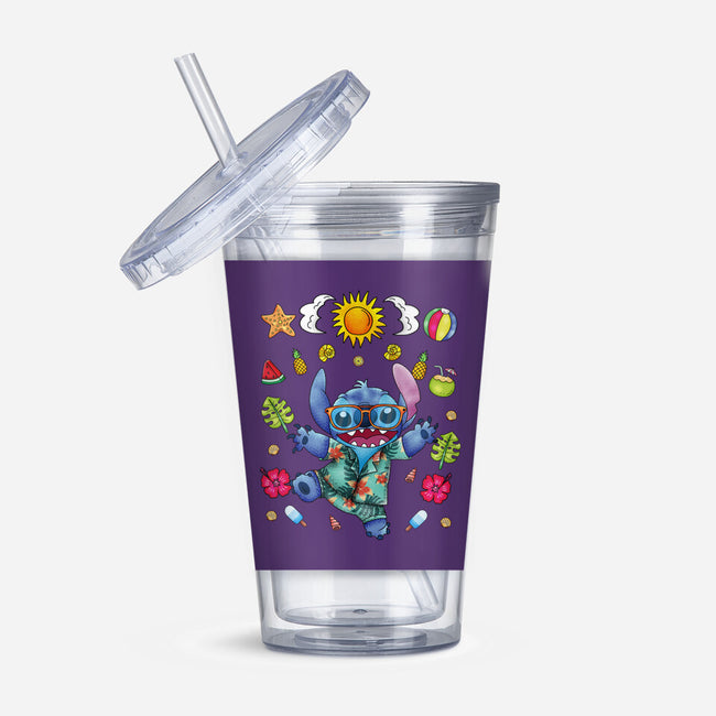 Ohana Stitch Summer-None-Acrylic Tumbler-Drinkware-JamesQJO