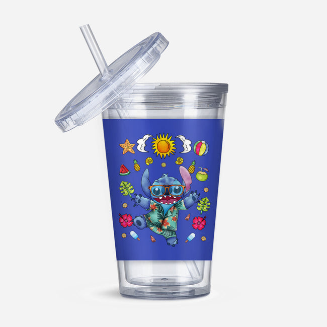 Ohana Stitch Summer-None-Acrylic Tumbler-Drinkware-JamesQJO