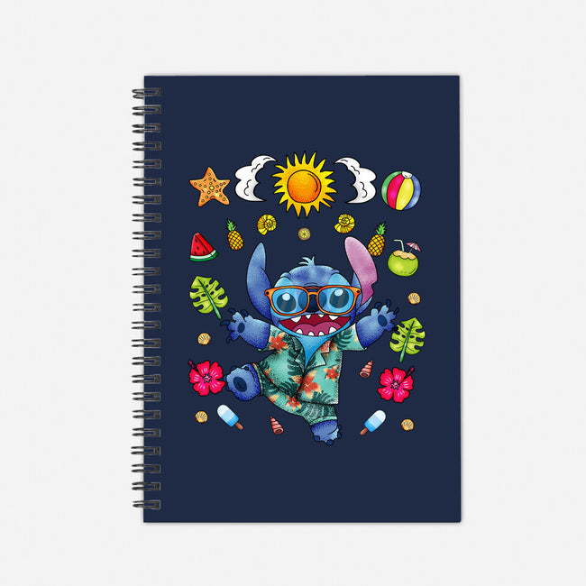 Ohana Stitch Summer-None-Dot Grid-Notebook-JamesQJO