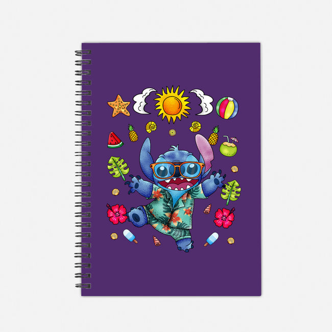 Ohana Stitch Summer-None-Dot Grid-Notebook-JamesQJO