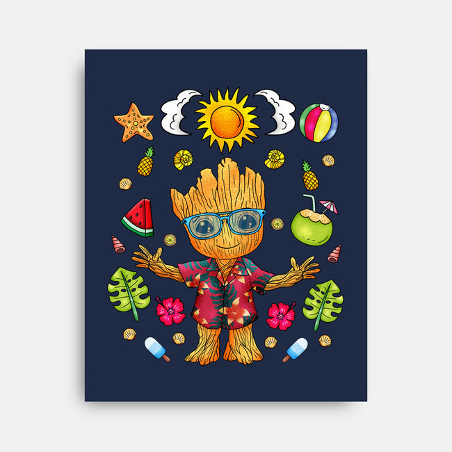 I'm Groot Summer-None-Stretched-Canvas-JamesQJO