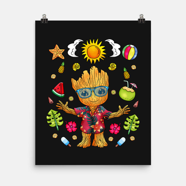 I'm Groot Summer-None-Matte-Poster-JamesQJO