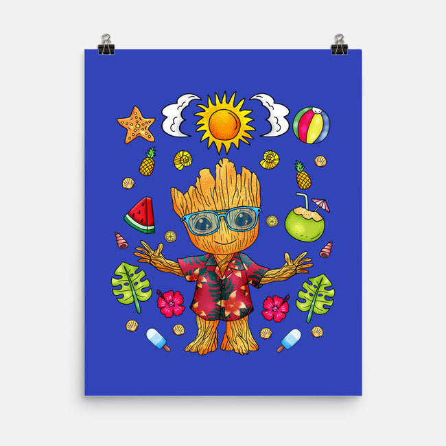 I'm Groot Summer-None-Matte-Poster-JamesQJO