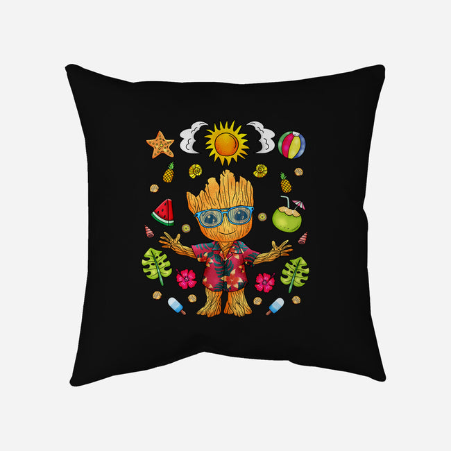 I'm Groot Summer-None-Non-Removable Cover w Insert-Throw Pillow-JamesQJO