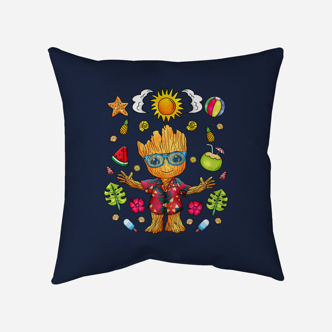 I'm Groot Summer-None-Non-Removable Cover w Insert-Throw Pillow-JamesQJO