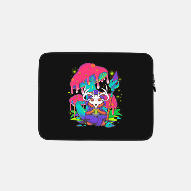 Mushroom Underworld Fox-None-Zippered-Laptop Sleeve-ellr