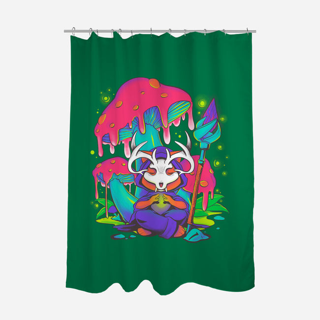 Mushroom Underworld Fox-None-Polyester-Shower Curtain-ellr