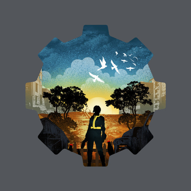 Fallout Landscape-None-Glossy-Sticker-dandingeroz