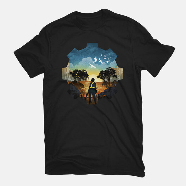 Fallout Landscape-Mens-Basic-Tee-dandingeroz