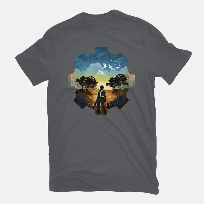 Fallout Landscape-Unisex-Basic-Tee-dandingeroz