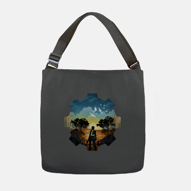 Fallout Landscape-None-Adjustable Tote-Bag-dandingeroz