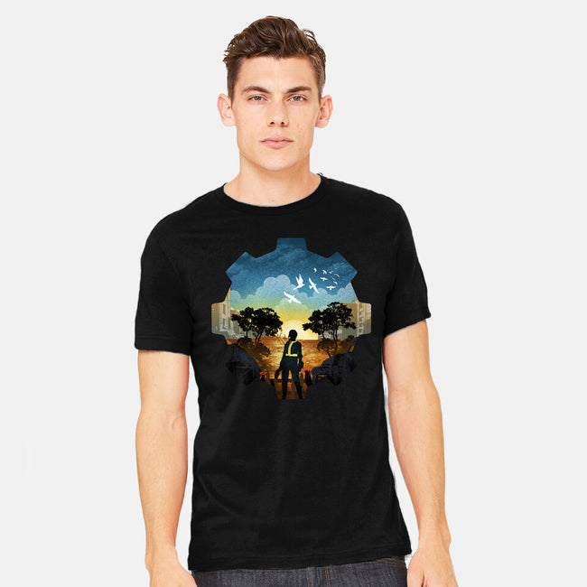 Fallout Landscape-Mens-Heavyweight-Tee-dandingeroz