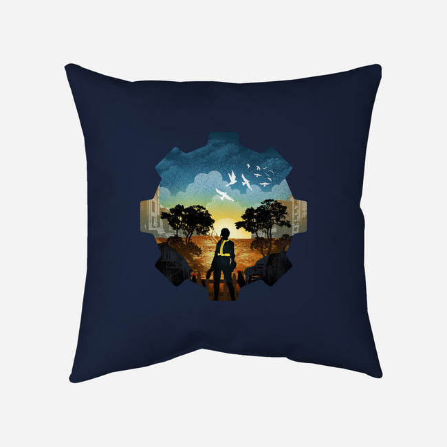 Fallout Landscape-None-Removable Cover-Throw Pillow-dandingeroz