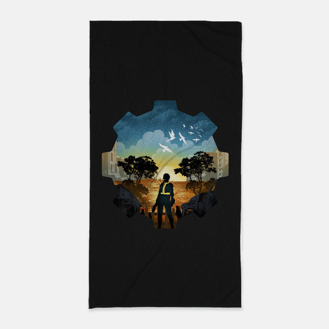 Fallout Landscape-None-Beach-Towel-dandingeroz