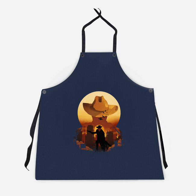 Wasteland Sunset-Unisex-Kitchen-Apron-dandingeroz