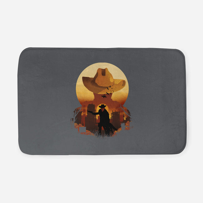 Wasteland Sunset-None-Memory Foam-Bath Mat-dandingeroz