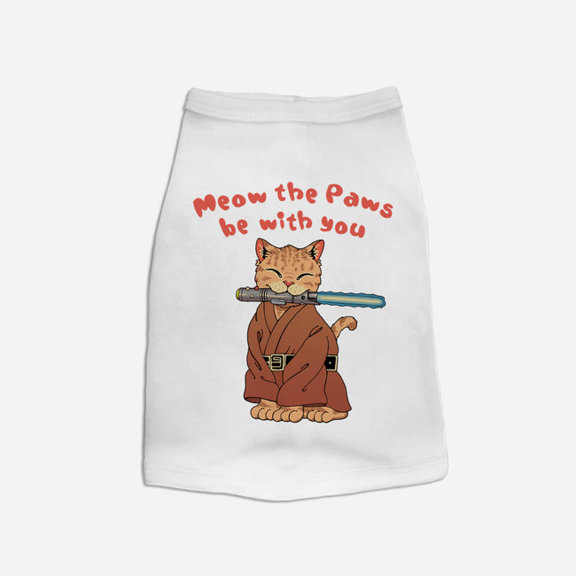 Meow The Paws Be With You-Dog-Basic-Pet Tank-vp021