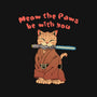 Meow The Paws Be With You-Womens-Off Shoulder-Tee-vp021