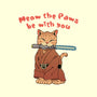 Meow The Paws Be With You-None-Fleece-Blanket-vp021