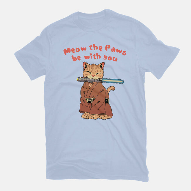 Meow The Paws Be With You-Mens-Heavyweight-Tee-vp021