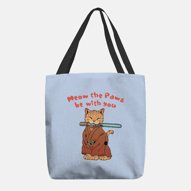 Meow The Paws Be With You-None-Basic Tote-Bag-vp021