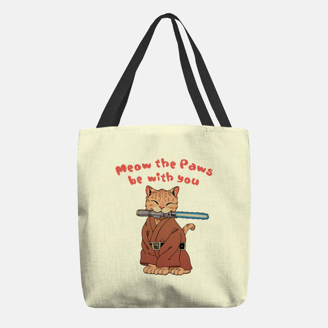 Meow The Paws Be With You-None-Basic Tote-Bag-vp021