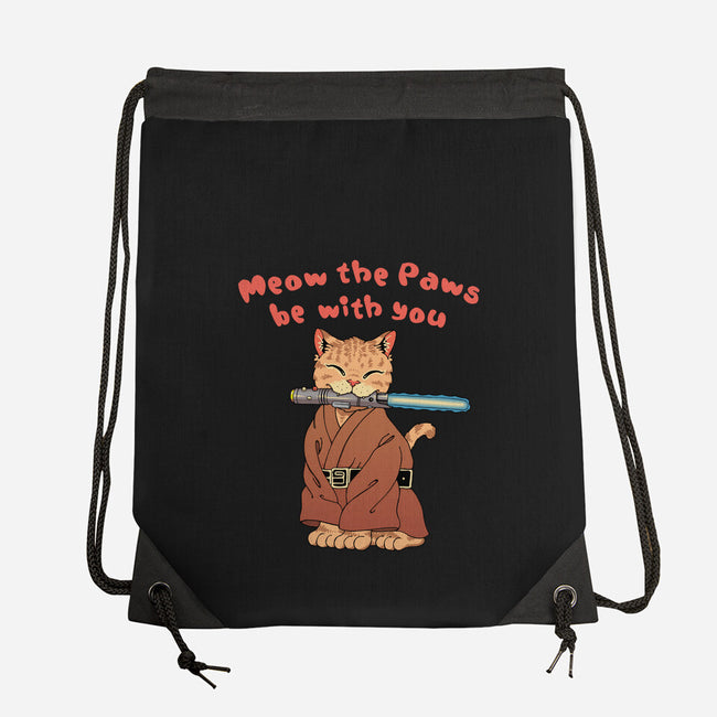 Meow The Paws Be With You-None-Drawstring-Bag-vp021