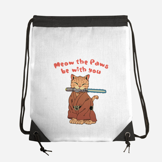 Meow The Paws Be With You-None-Drawstring-Bag-vp021