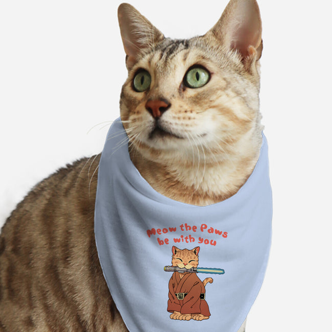 Meow The Paws Be With You-Cat-Bandana-Pet Collar-vp021