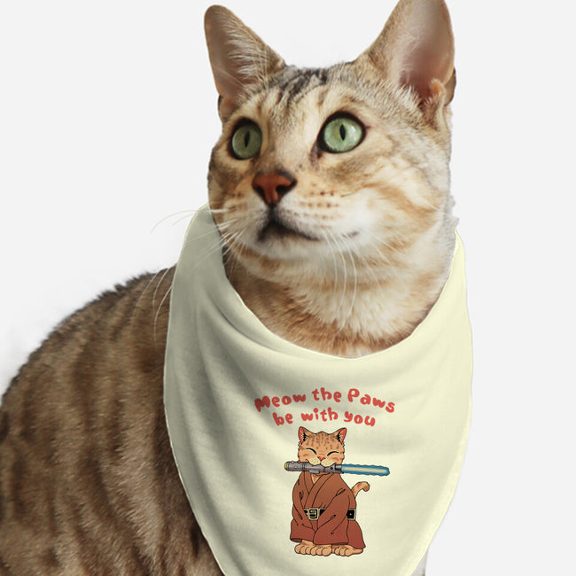 Meow The Paws Be With You-Cat-Bandana-Pet Collar-vp021