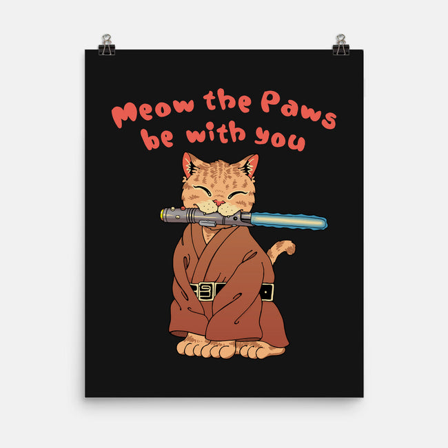 Meow The Paws Be With You-None-Matte-Poster-vp021