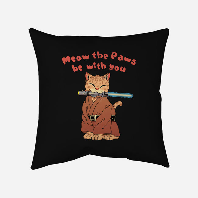 Meow The Paws Be With You-None-Non-Removable Cover w Insert-Throw Pillow-vp021