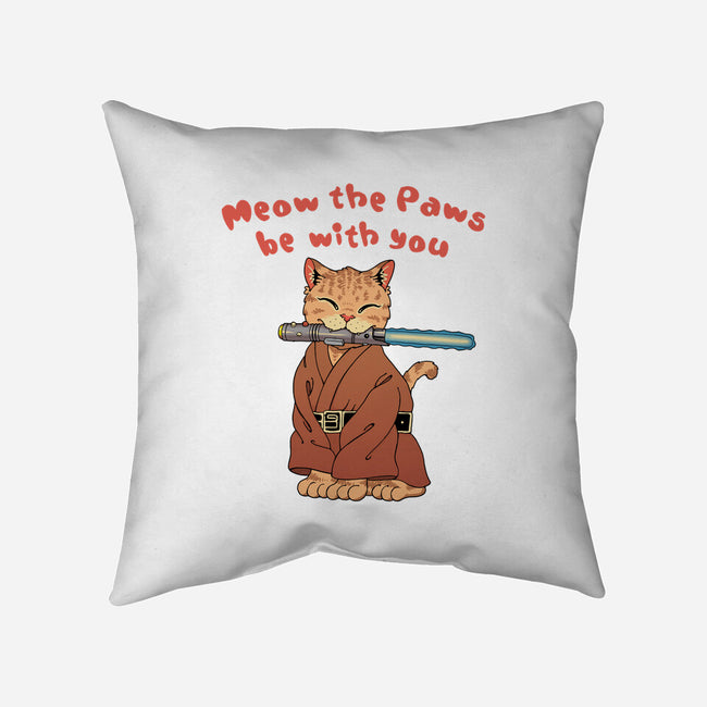 Meow The Paws Be With You-None-Removable Cover w Insert-Throw Pillow-vp021